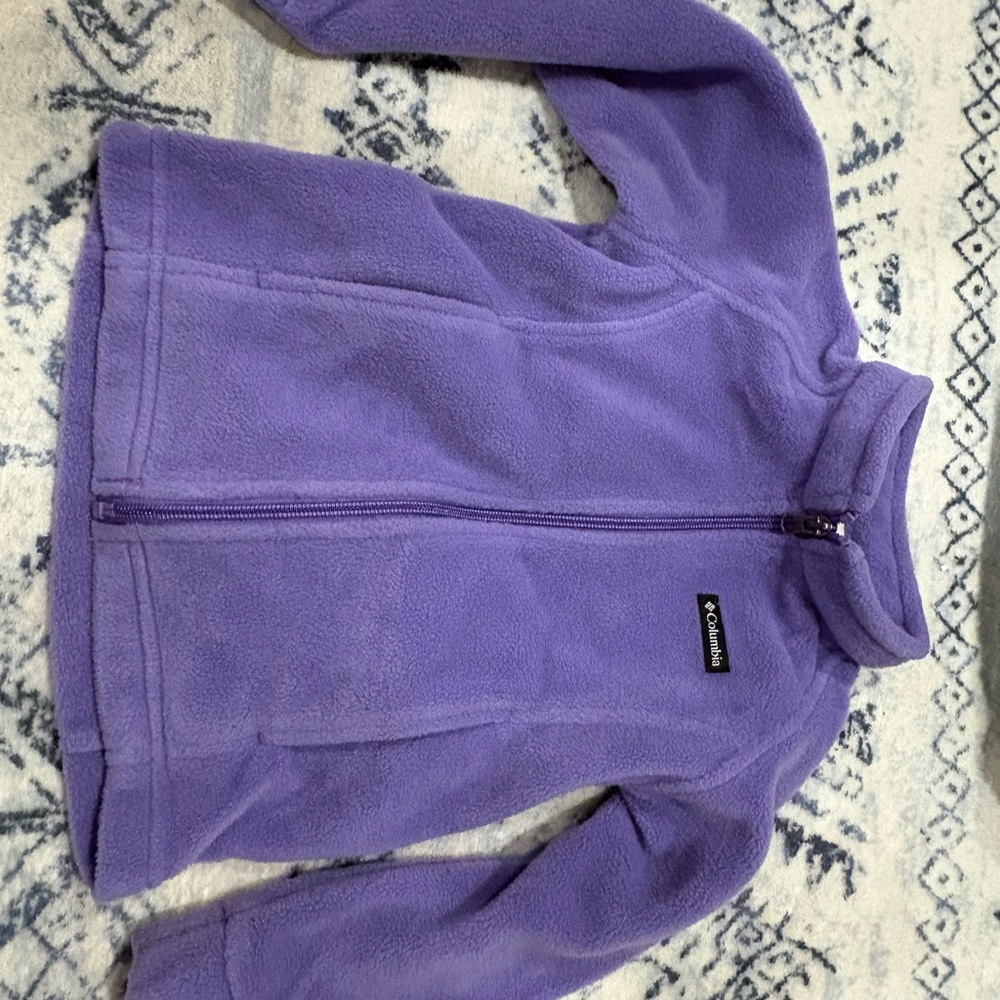 Columbia Lavender Full-Zip Fleece Jacket for Kids